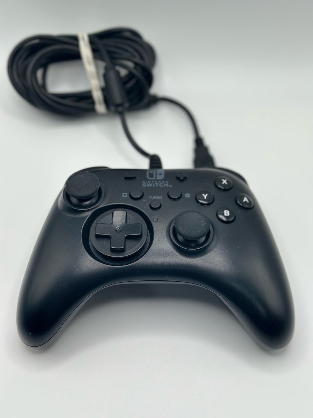 HORI TURBO WIRED FOR NINTENDO SWITCH BLACK CONTROLLER Like New TESTED